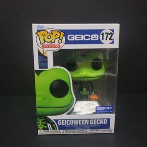 Geicoween Funko Pop! Green Geico Gecko #172 Limited Edition New Sealed